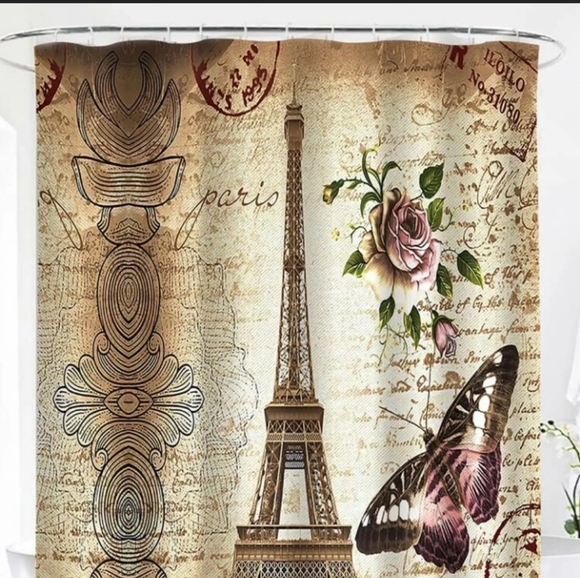 France paris Eiffel Tower shower curtain bathroom - Picture 4 of 6